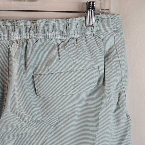 Onia Swim Trunks Mens XL Blue White The Calder Seersucker Quick Dry Short Hybrid - Picture 5 of 9